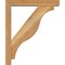 Ekena Millwork Funston Block Rough Sawn Bracket w/ Offset Brace, Western Red Cedar, 4"W x 20"D x 24"H BKT0402X20X24FST05RWR - alternate 3